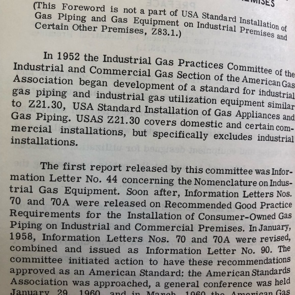 FIRST EDITION   USA  GAS STANDARDS PAMPHLET - Picture 3 of 5